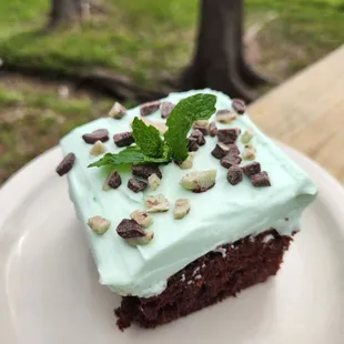 Chocolate Mint Tres Leches dessert special