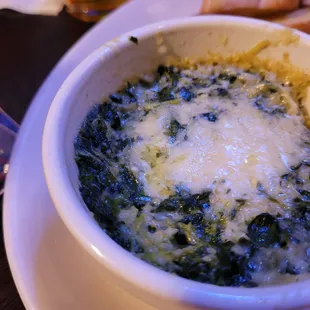 Artichoke spinach dip.