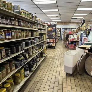 a grocery aisle