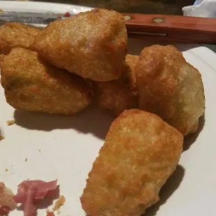 Broccoli &amp; cheese bites  - it tasted like broccoli cheese soup on the inside