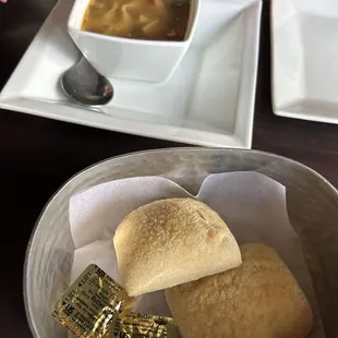 Italian Wedding Soup &amp; Bread Plate
