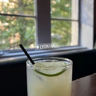 Can't remember the name, but the margarita with absinthe lol