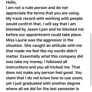 My email to them after receiving their unsettling email.