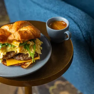 The Crescent City Croisant Breakfast Sandwich