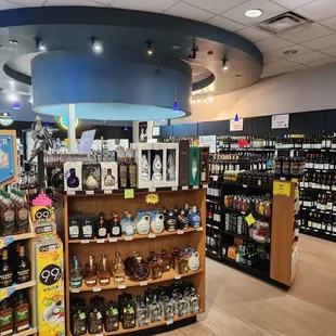 a wide selection of liquor