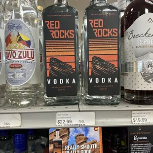 The new Really good and Really Smooth, Red Rocks Vodka!