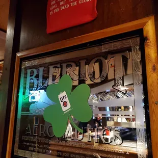 a four leaf clover in the window