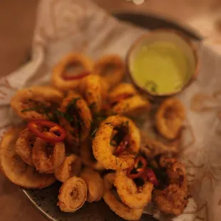 Crispy calamari