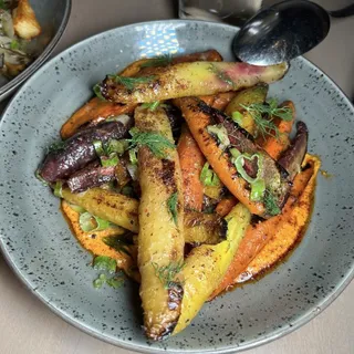 Charred Baby Carrots