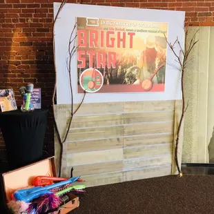 Lyric Theatre of OKC:  7 Apr 2019:  Photo Prop Area for Musical "Bright Star"