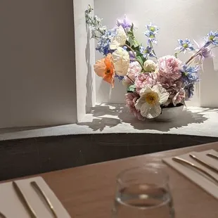 Alcove floral arrangement