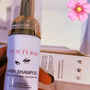Lash Cleanser sold in store $12.