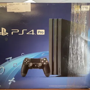 Old console gave out  We have this like new still in the Box Ps4 pro game system