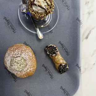 Canoli, Nutella expresó , pistacho donut