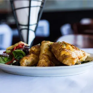 a plate of food on a table