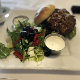 Portobello Mushroom sandwich with Brioche Bun