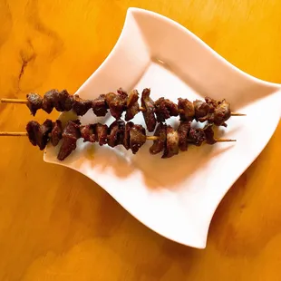 Chicken Gizzard Skewers