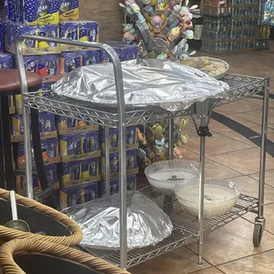 Getting a catering order ready