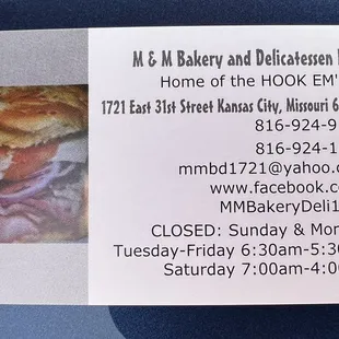 That's Pat's business card....