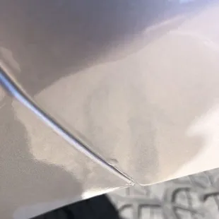 Drips in the clear coat