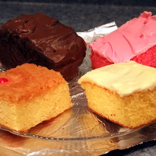 four different cakes