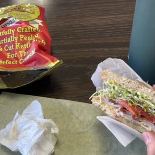 Turkey Bacon Club Sandwich