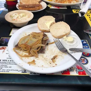 Senior Liver and Onions.  Perfectly done.