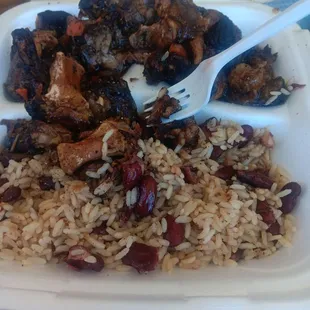 Oxtail peas and rice.