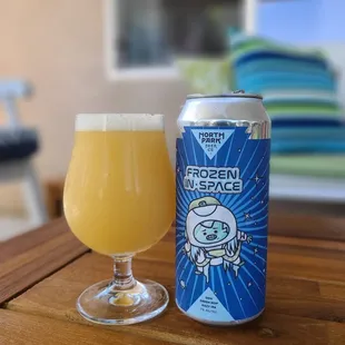 North Park Beer Co.  ( Frozen in Space) DDH Fresh Hop Hazy IPA 7%ABV