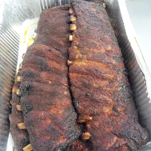 ribs, food, bbq ribs
