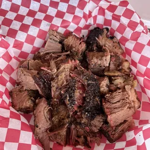 One pound of brisket. Excellent!