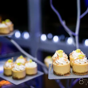 Mini key lime pies at our wedding