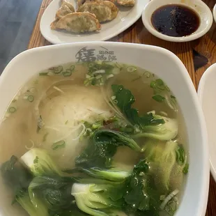 Vegetarian Pho and Crispy Veg Dumpling - delicious!