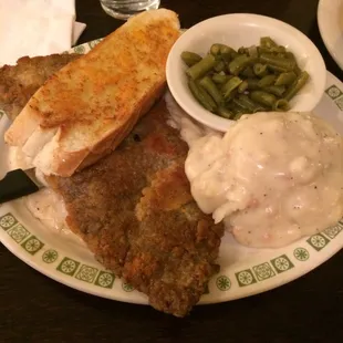 Chicken fried steak dinner