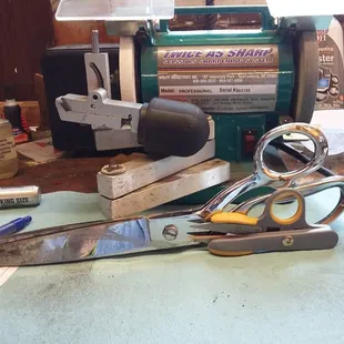 We sharpen all types of scissors and shears. From thread snips to  industrial shears, we have you covered!