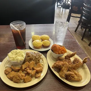 Catfish Nuggets and Side