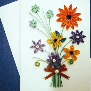 Paper Quilling Card ($15~$20) Hand Made by Myself