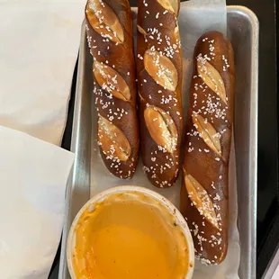 Pretzels w/ beer cheese