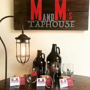 bottles of wine and glasses on a table