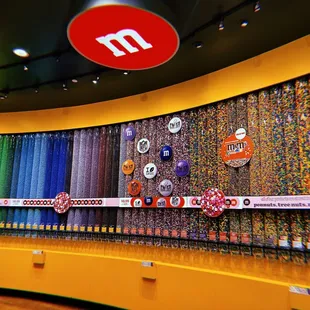 a man looking at candy