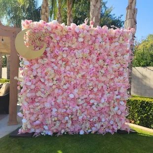 Emily Flower Wall Featuring Twinkle Little Star Sign.