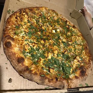 Large 14" Kadhai Paneer Pizza (Veg)
