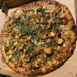 Large 14" Chettinad Chicken Pizza (Halal)