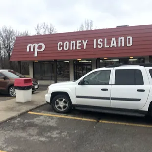 the front of the store