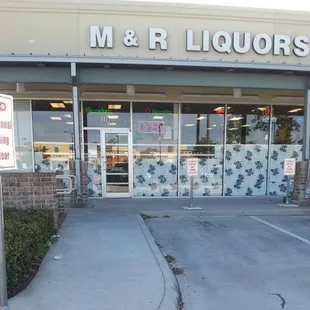 the front of the store