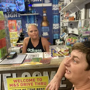 Friendly staff chatting with Richelle