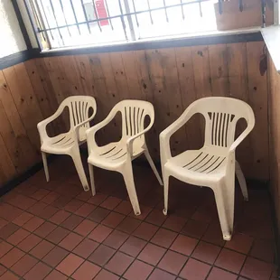 Inside... to-go only!