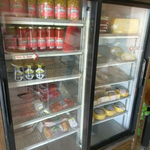 a refrigerated display case