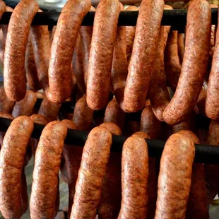 Delectable Kiełbasa straight out of the smoker