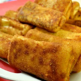 Homemade croquettes.Two different varieties: 1.)Meat 2.) Sauerkraut &amp; Mushroom